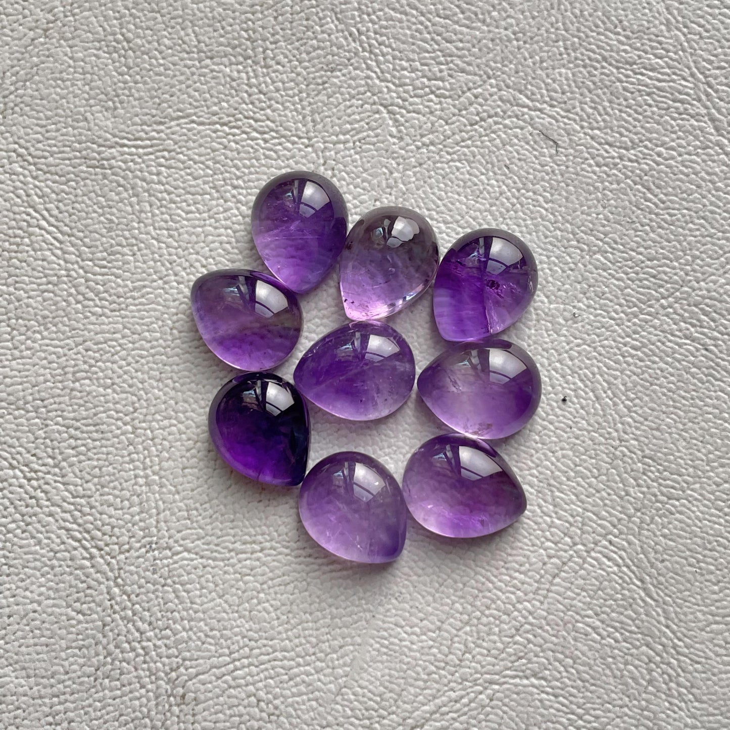 Gorgeous Purple Amethyst 9x11 mm Pear Cabochon (Natural)