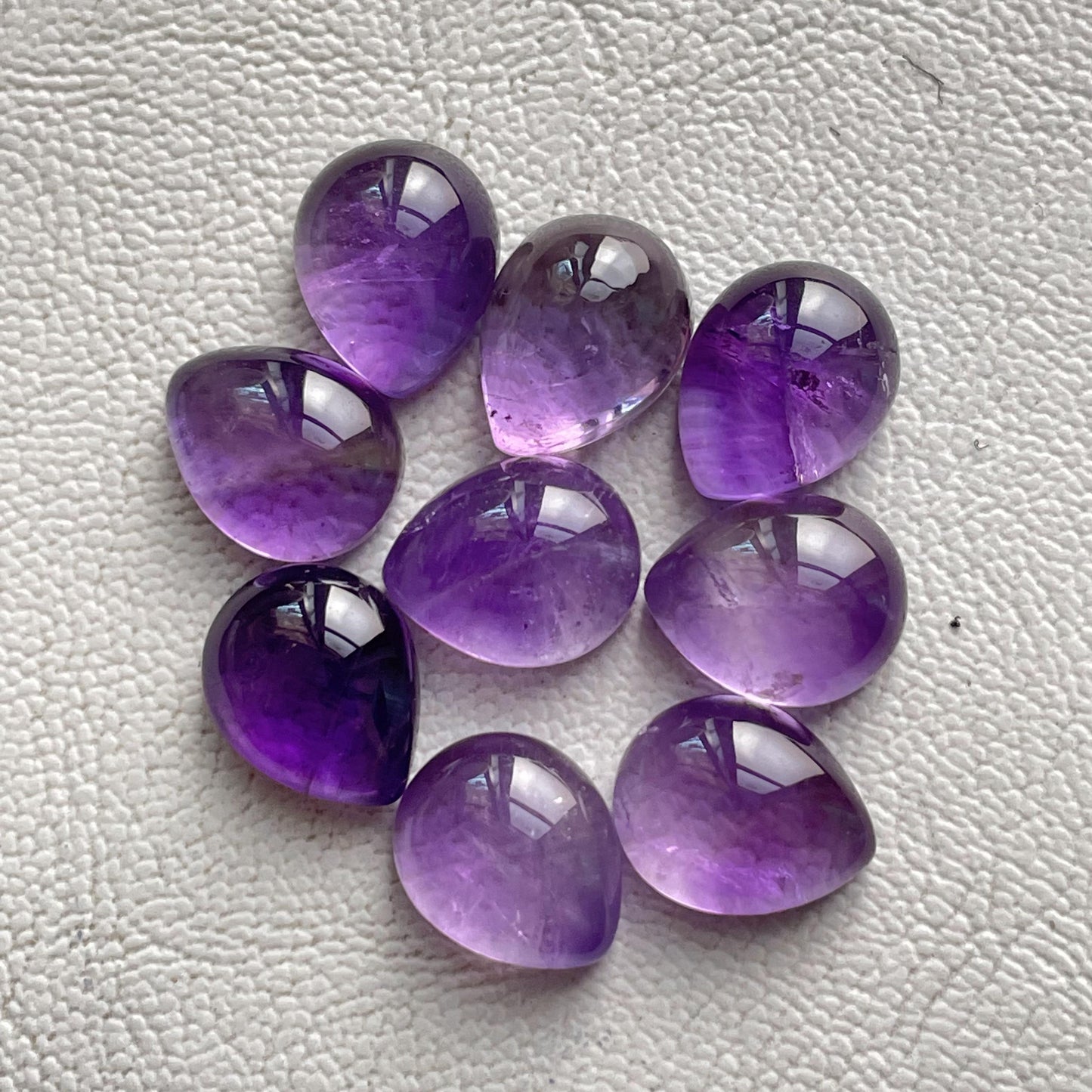 Gorgeous Purple Amethyst 9x11 mm Pear Cabochon (Natural)