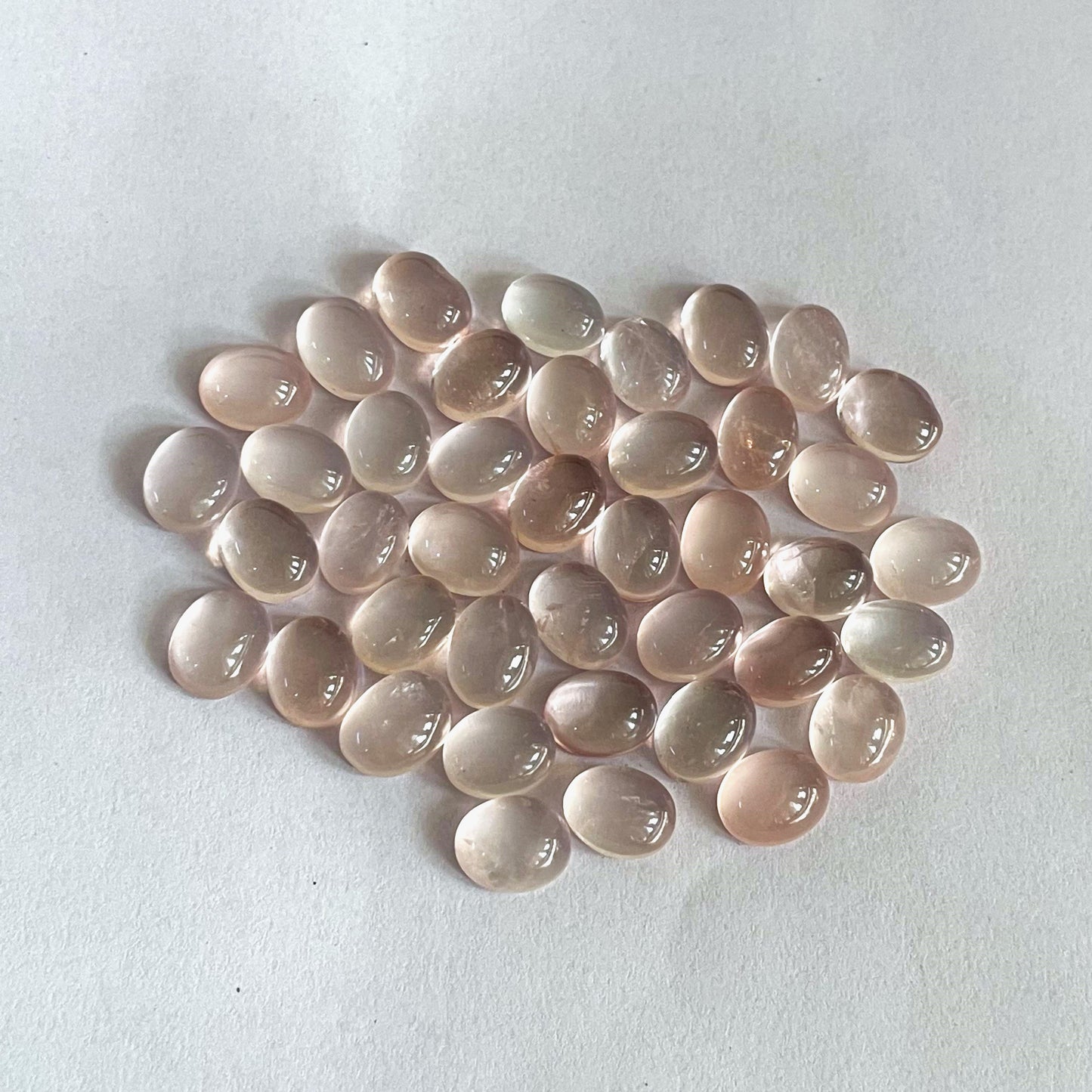 Natural Rose Quartz 7x9 mm calibrated gemstone (Natural)