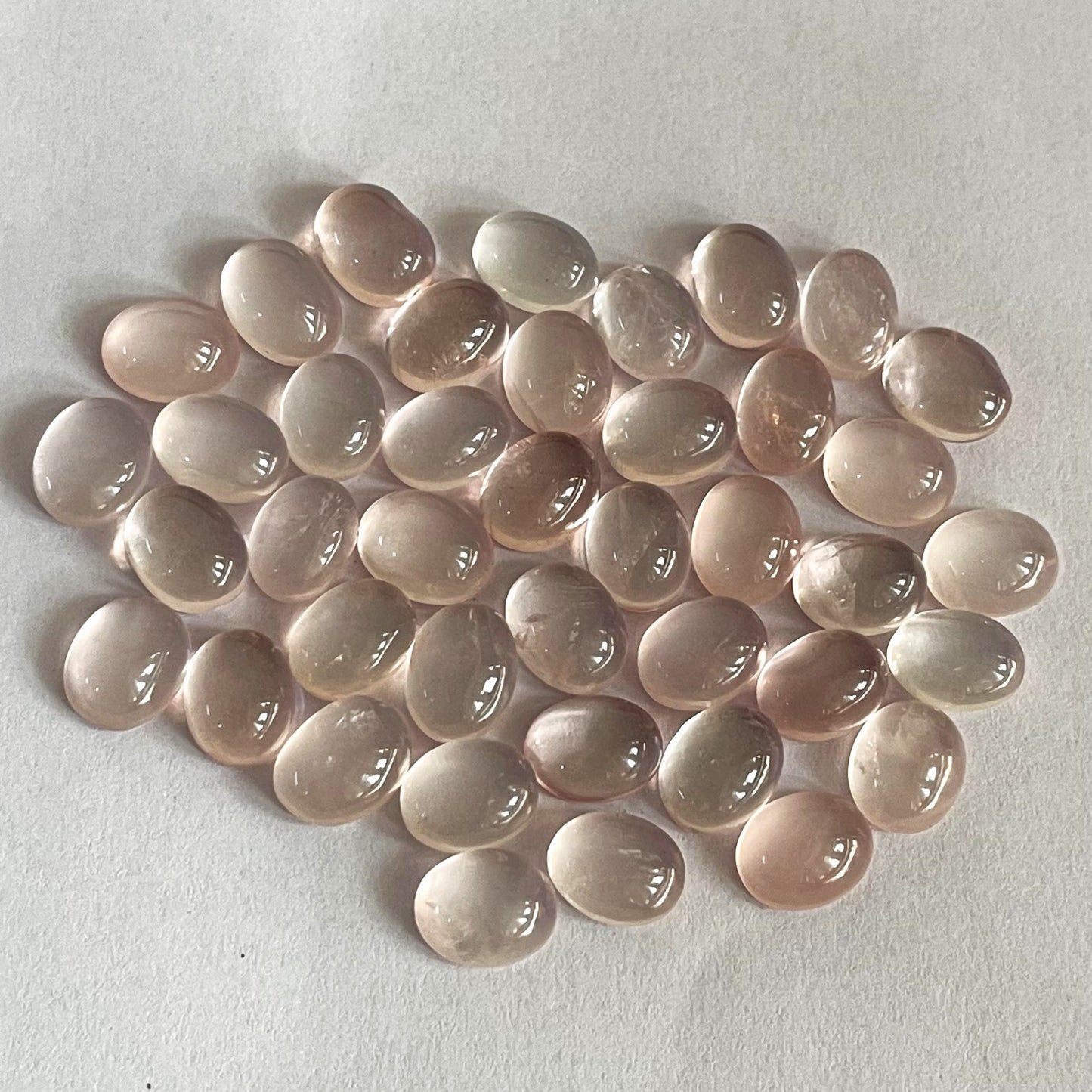 Natural Rose Quartz 7x9 mm calibrated gemstone (Natural)