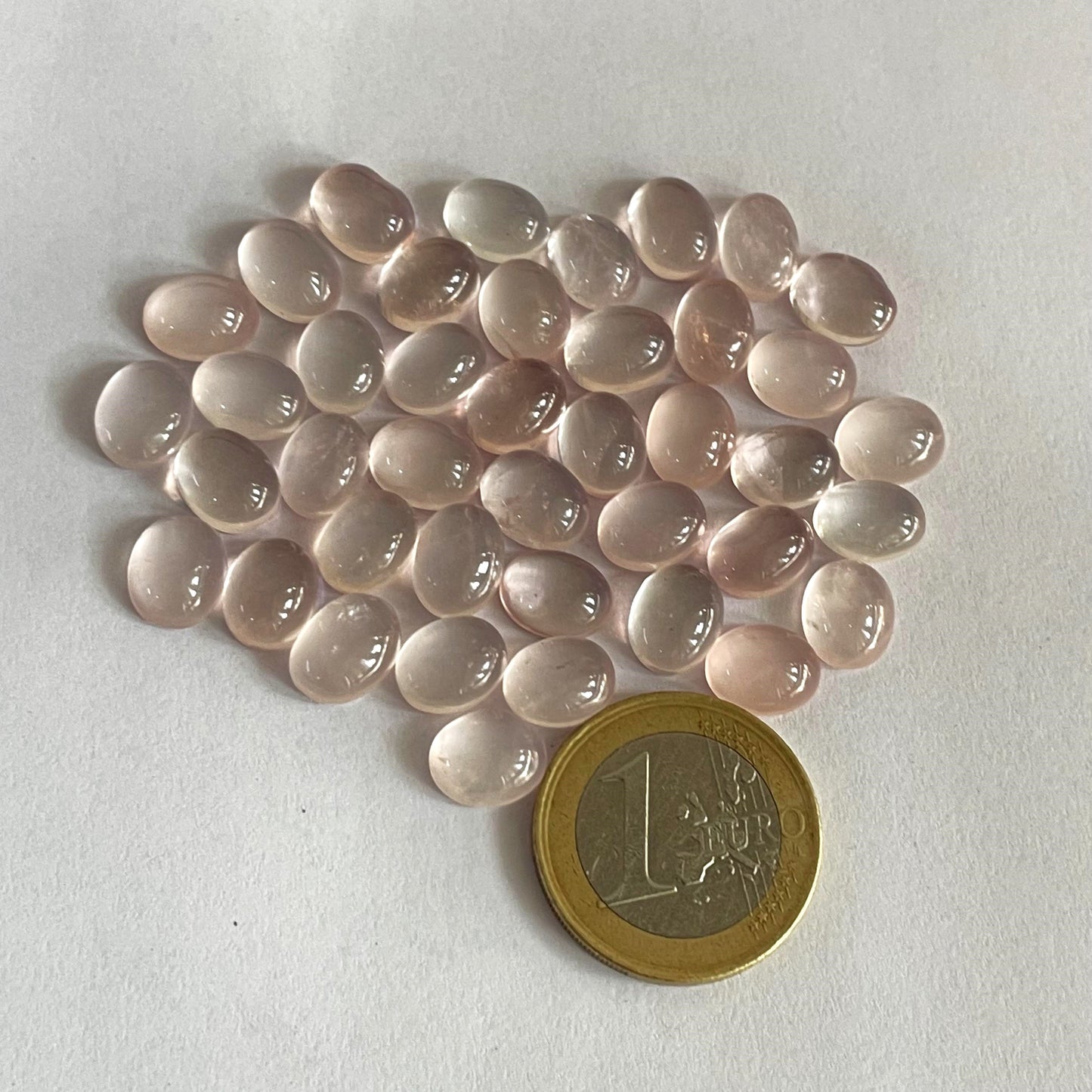 Natural Rose Quartz 7x9 mm calibrated gemstone (Natural)