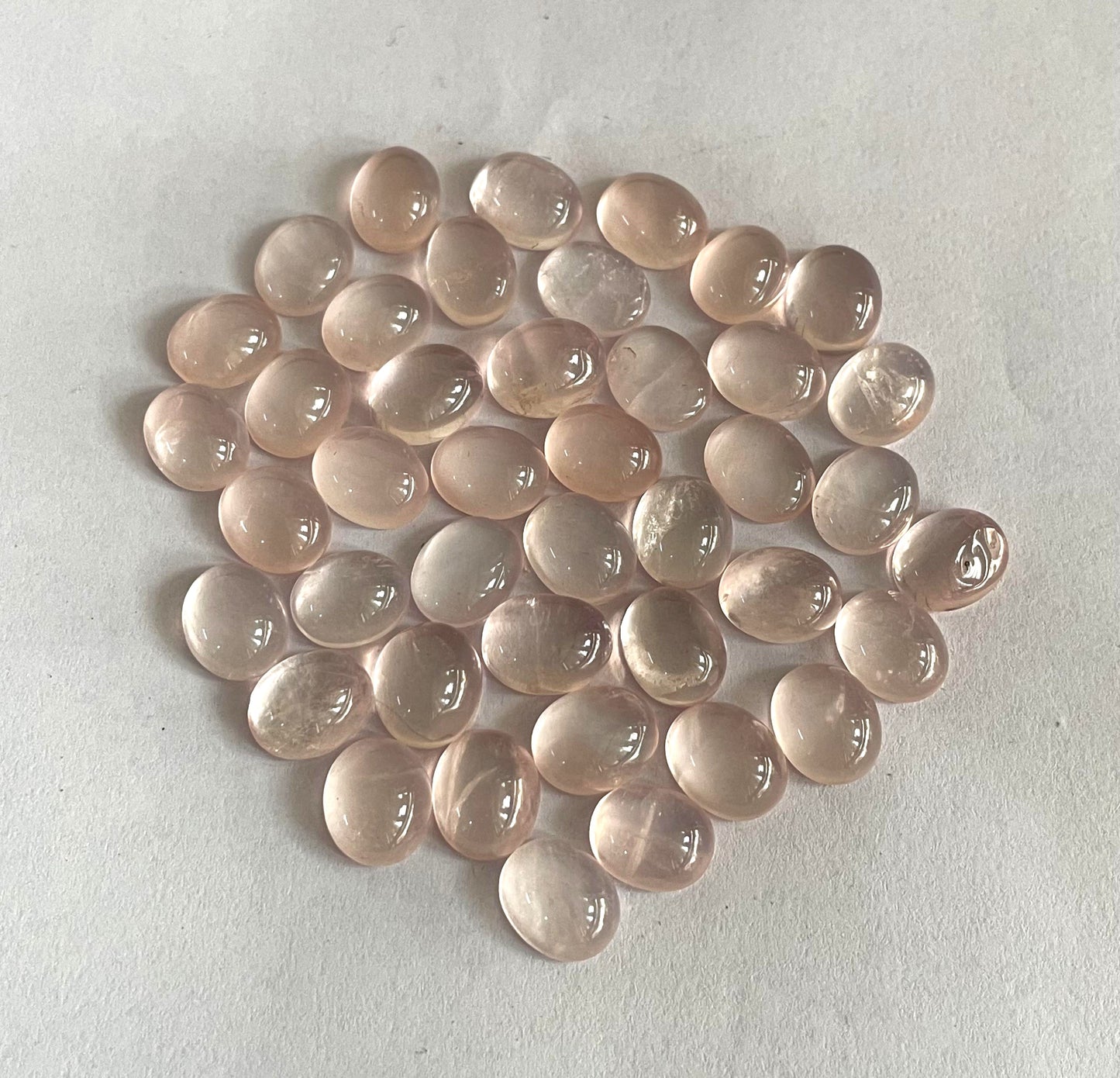 Natural Rose Quartz 8x10 mm calibrated gemstone (Natural)