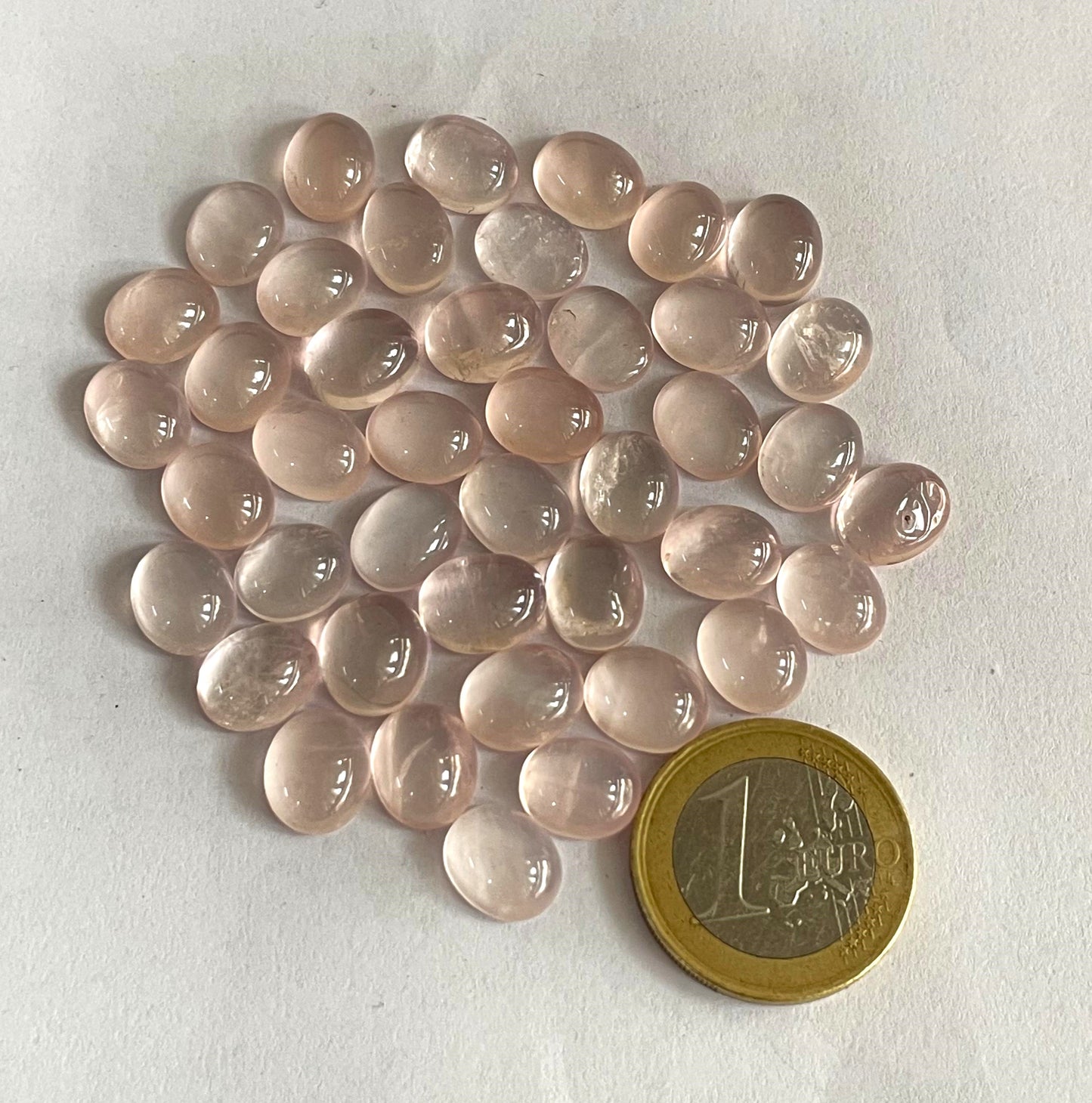 Natural Rose Quartz 8x10 mm calibrated gemstone (Natural)
