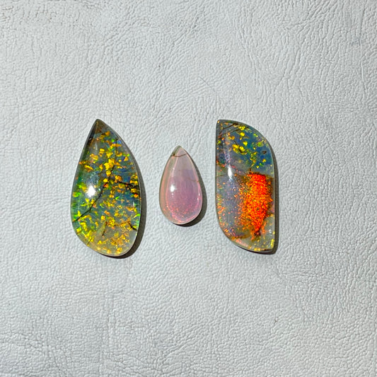 Australian Opal Doubled Cabochon (Lab-Created)