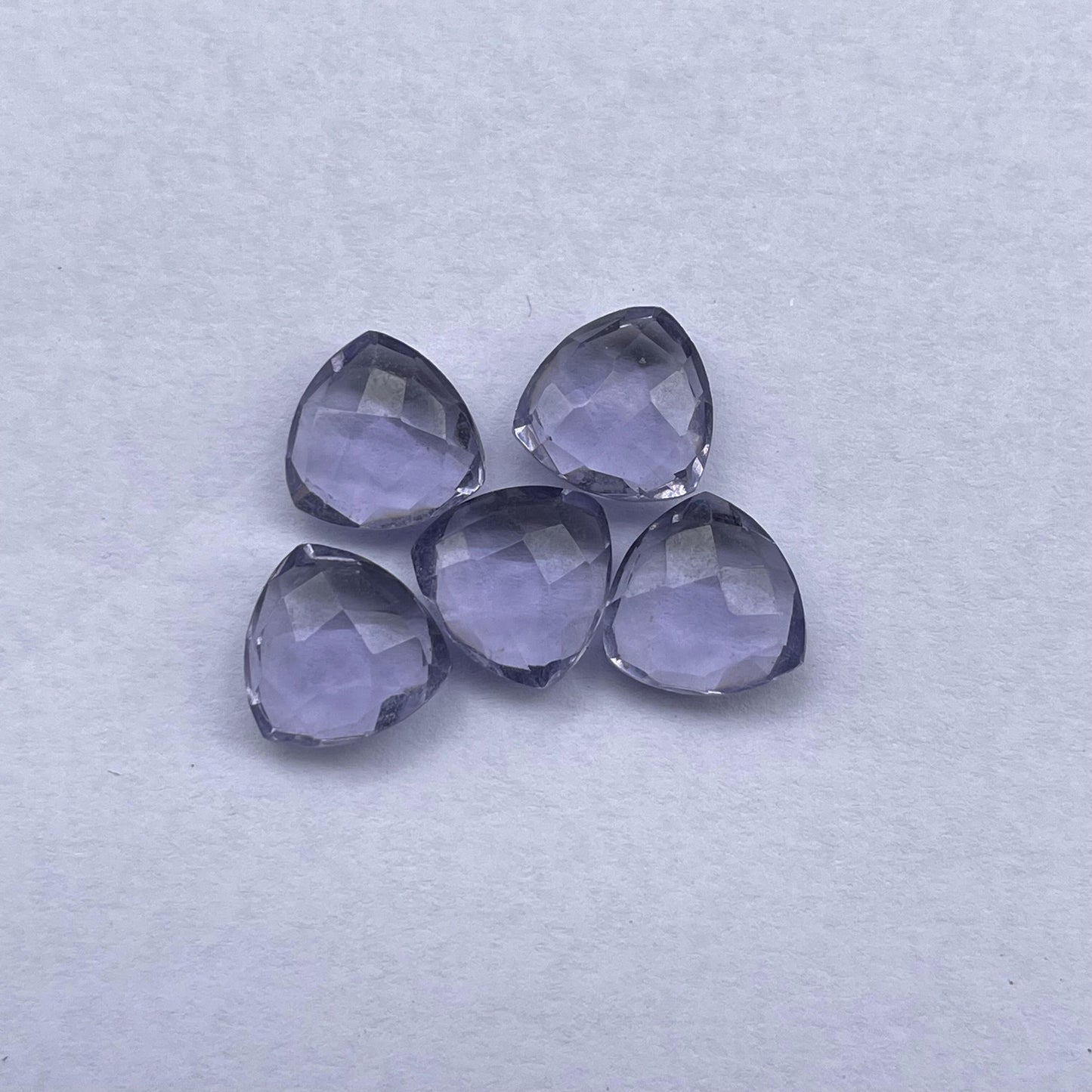 Amethyst Faceted Nice Quality (10 mm) Briolette (Lab Created)