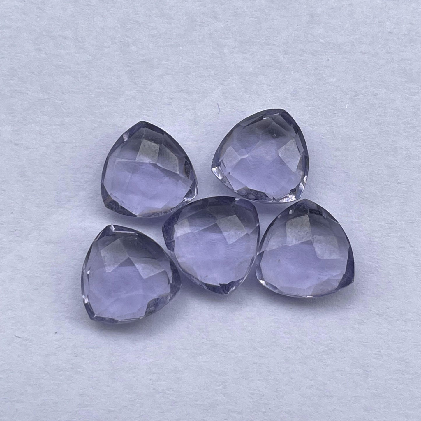 Amethyst Faceted Nice Quality (10 mm) Briolette (Lab Created)