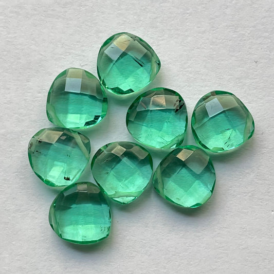 Apatite Faceted Nice Quality ( 10mm ) Pear Shape (Lab Created)