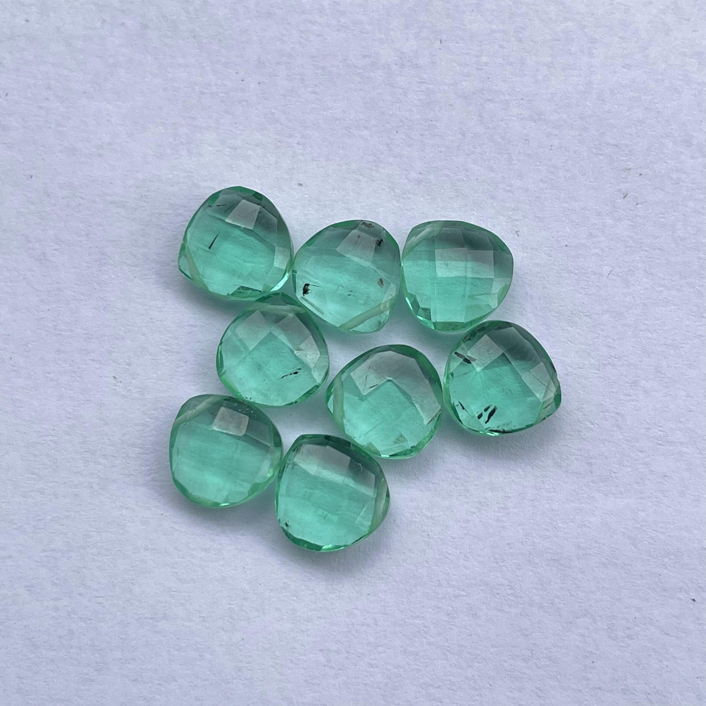 Apatite Faceted Nice Quality (10 mm) Briolette (Lab-Created)