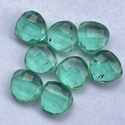 Apatite Faceted Nice Quality (10 mm) Briolette (Lab-Created)