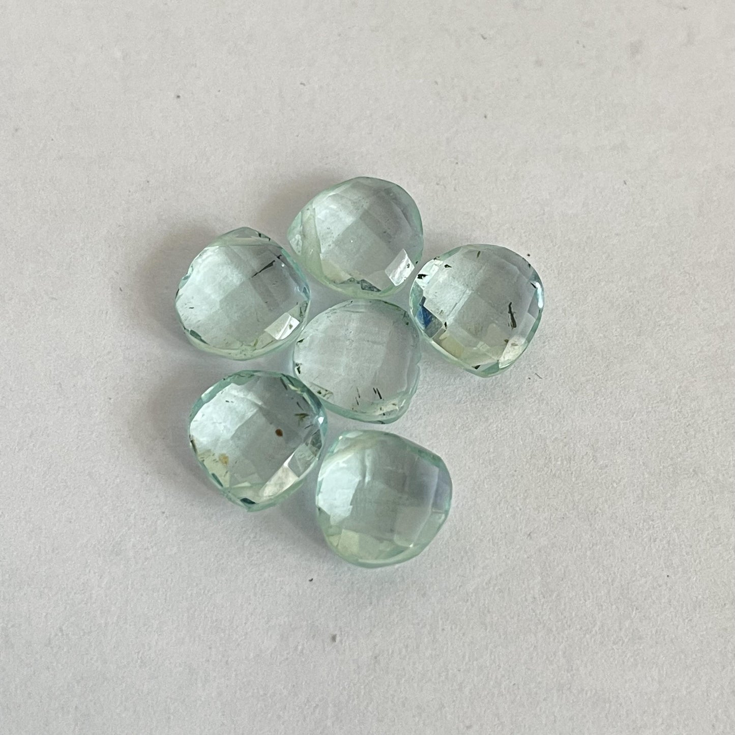 Aquamarine Faceted Nice Quality (10 mm) Briolette (Lab-Created)