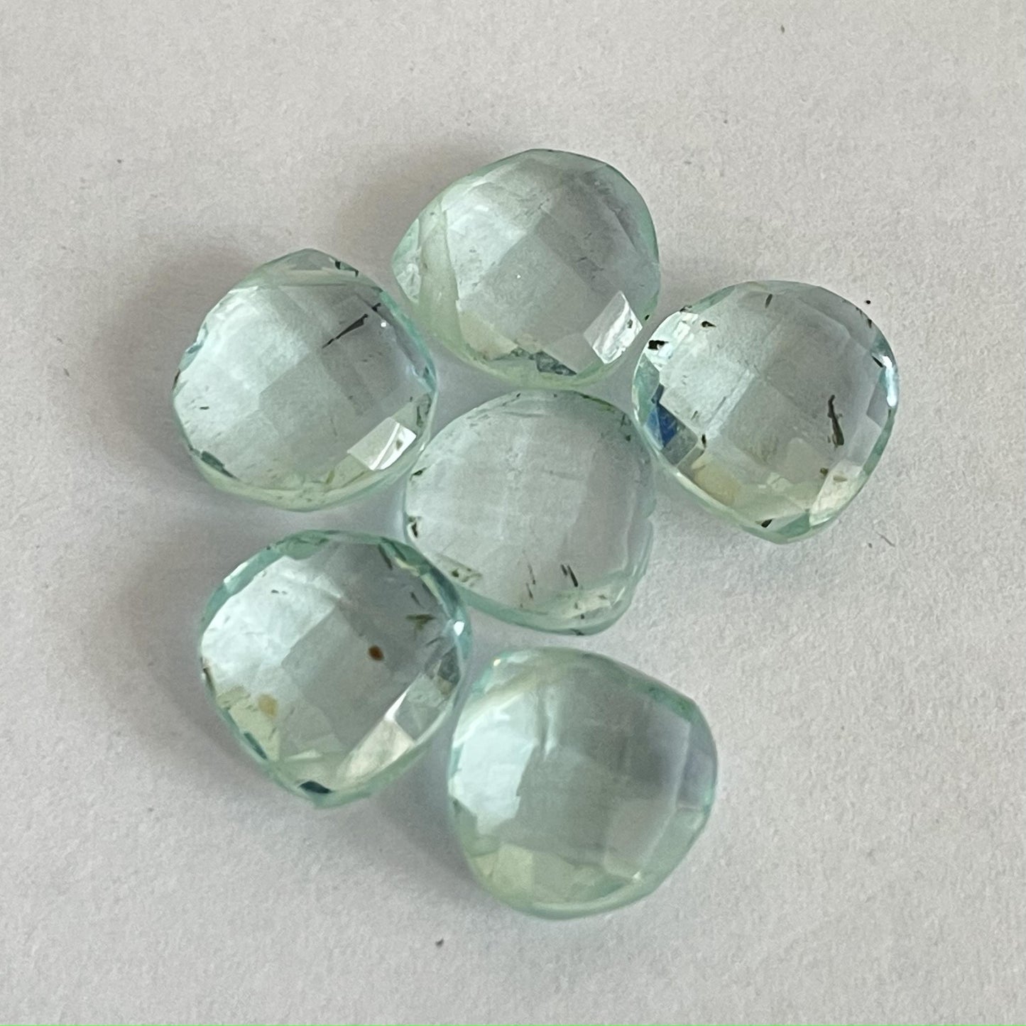 Aquamarine Faceted Nice Quality (10 mm) Briolette (Lab-Created)