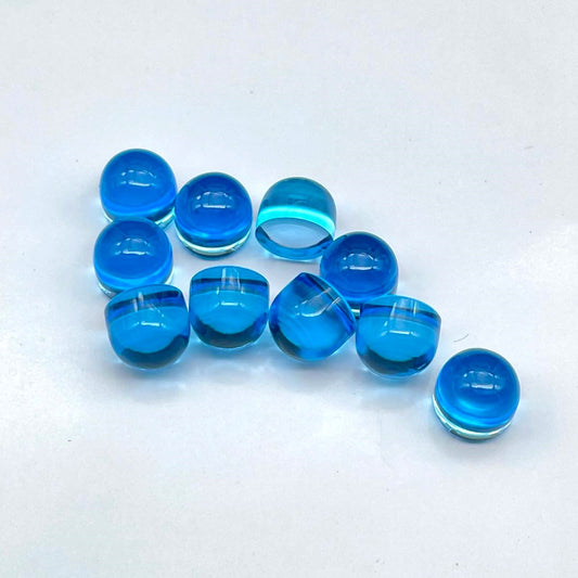 Natural Swiss Blue Topaz 8 mm Best Quality Bullets Gemstone (Natural)