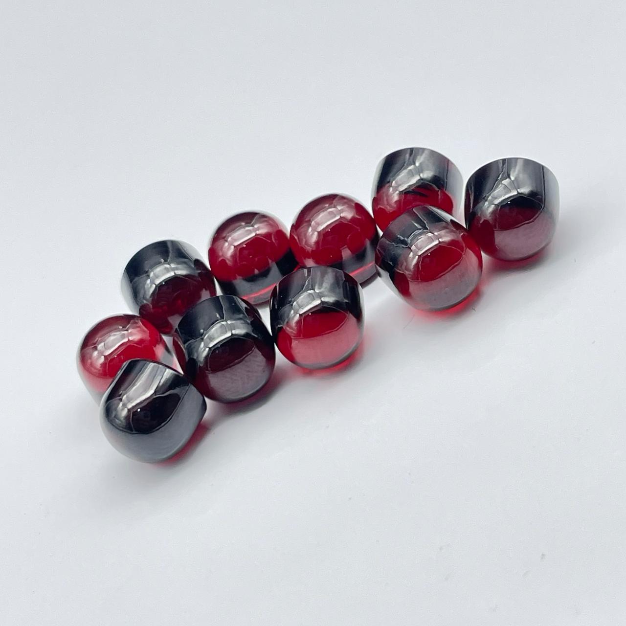 Natural Red Garnet 8 mm Good Quality Bullets Gemstone (Natural)