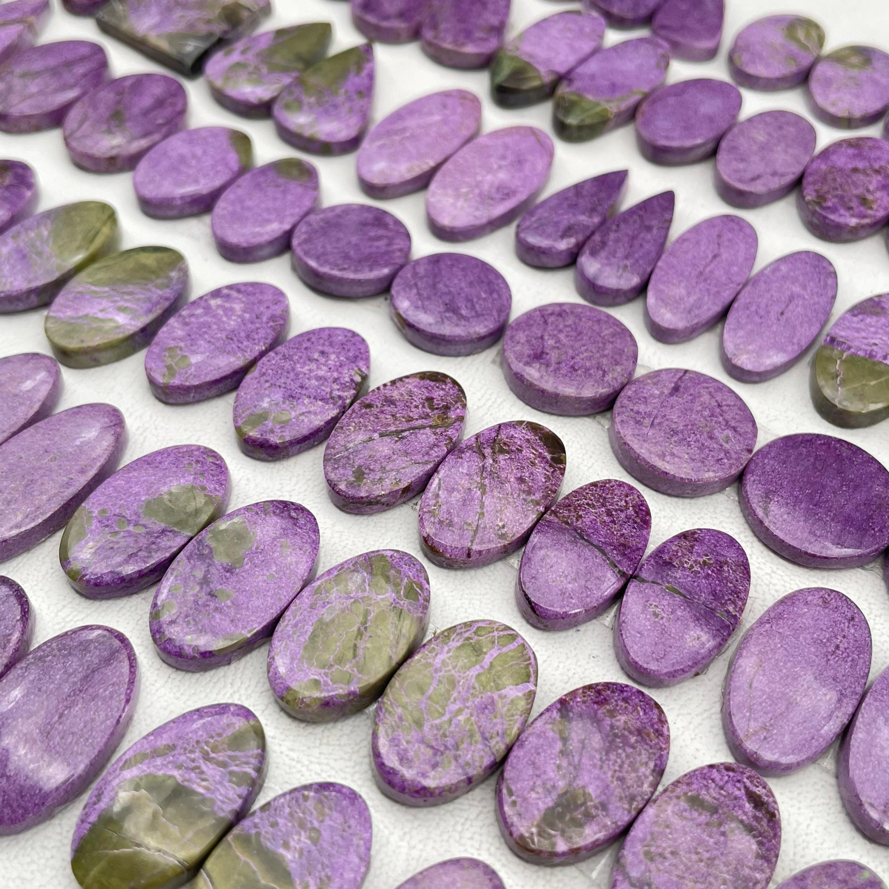 Natural Purple Stichtite high quality Gemstone Gorgeous Stichtite Cabochon Gemstone Excellent Quality Stichtite Loose stone 186Cts 64x54x8MM #MU-3624