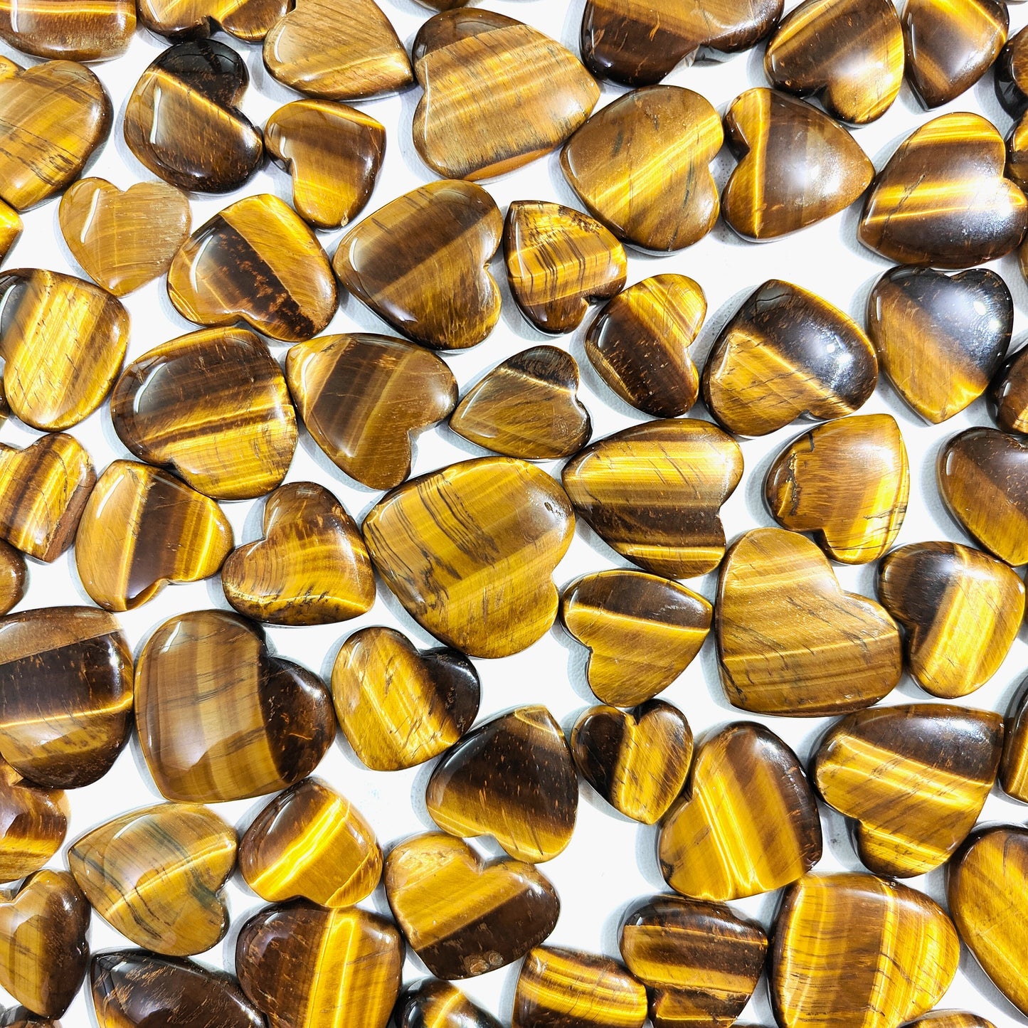 Natural Tiger's Eye Heart Cabochon (Natural)