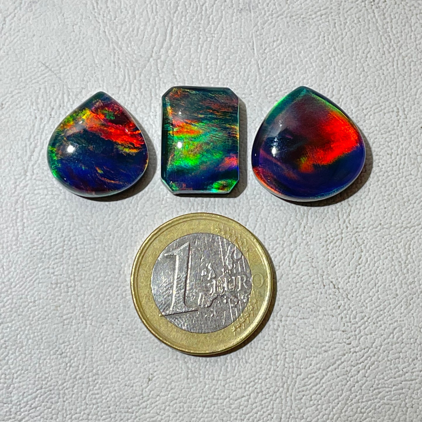 Aurora opal Rainbow Doubled Cabochon (Lab-Created)