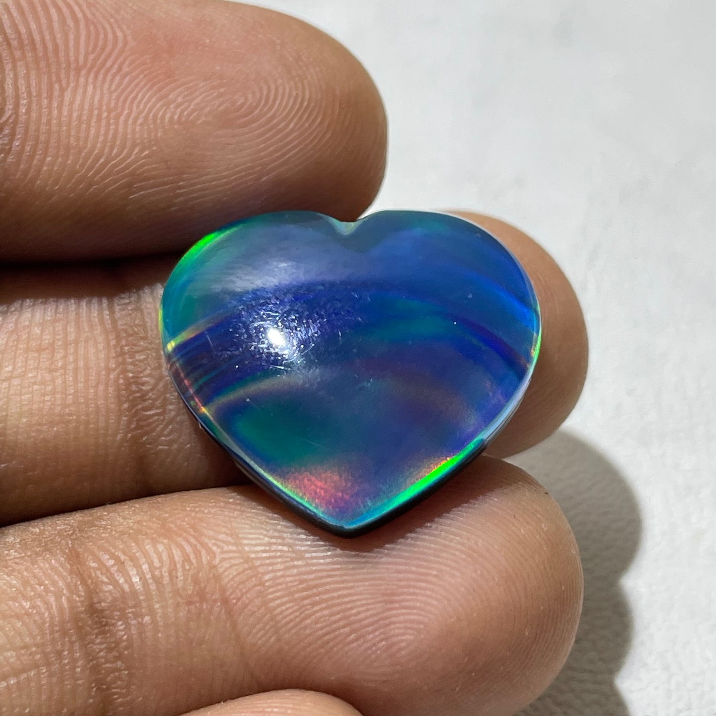 Australian opal Doubled Cabochon (Lab-Created)