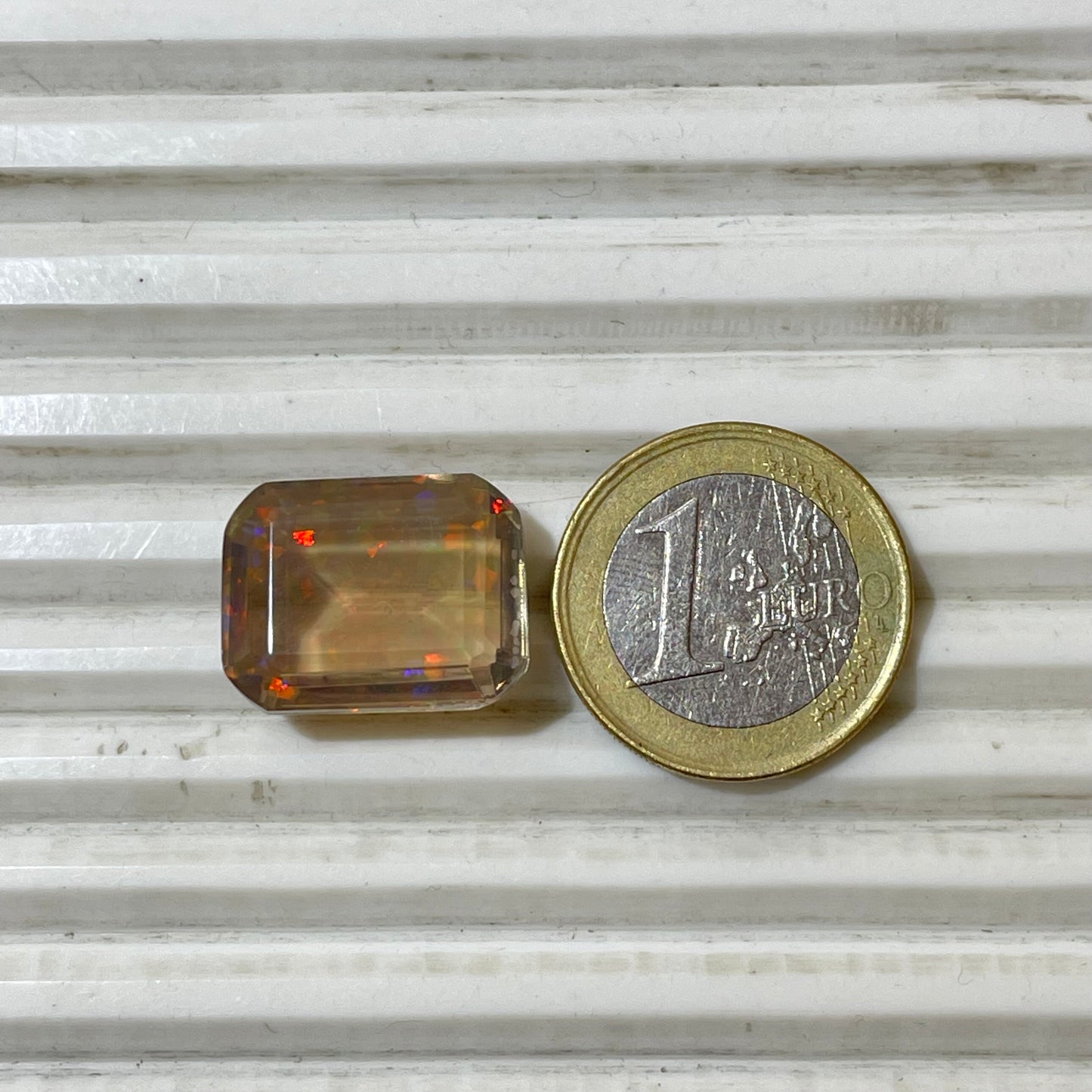 Ethiopian Opal Doubled Faceted (Lab-Created)