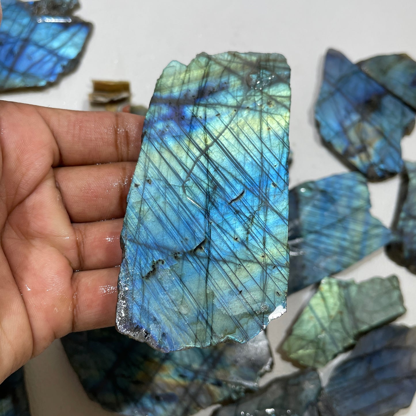 Natural Labradorite Slab Both Side Polished (Natural)