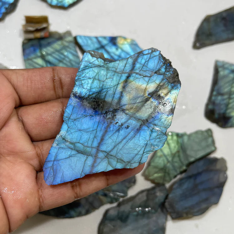 Natural Labradorite Slab Both Side Polished (Natural)