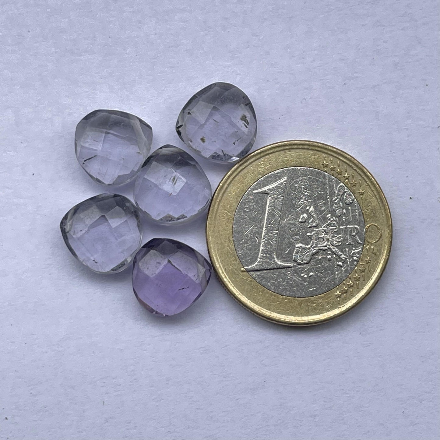 Iolite Faceted Nice Quality (10 mm) Briolette (Lab-Created)