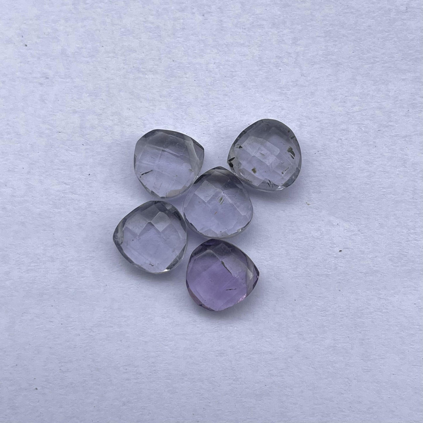 Iolite Faceted Nice Quality (10 mm) Briolette (Lab-Created)