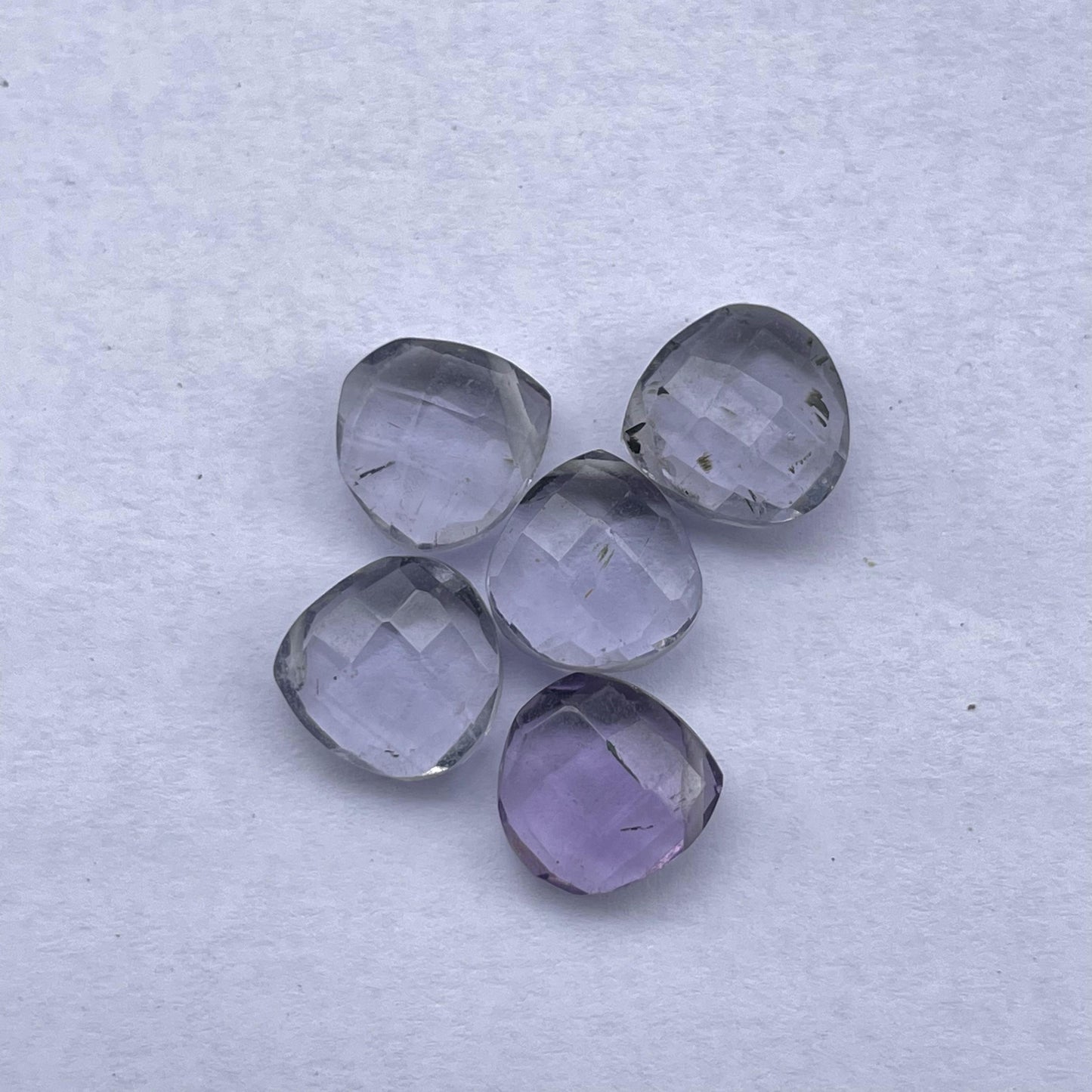 Iolite Faceted Nice Quality (10 mm) Briolette (Lab-Created)