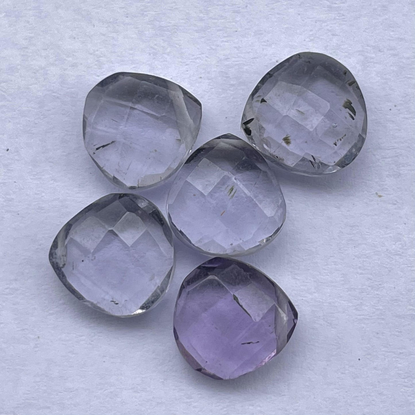 Iolite Faceted Nice Quality (10 mm) Briolette (Lab-Created)