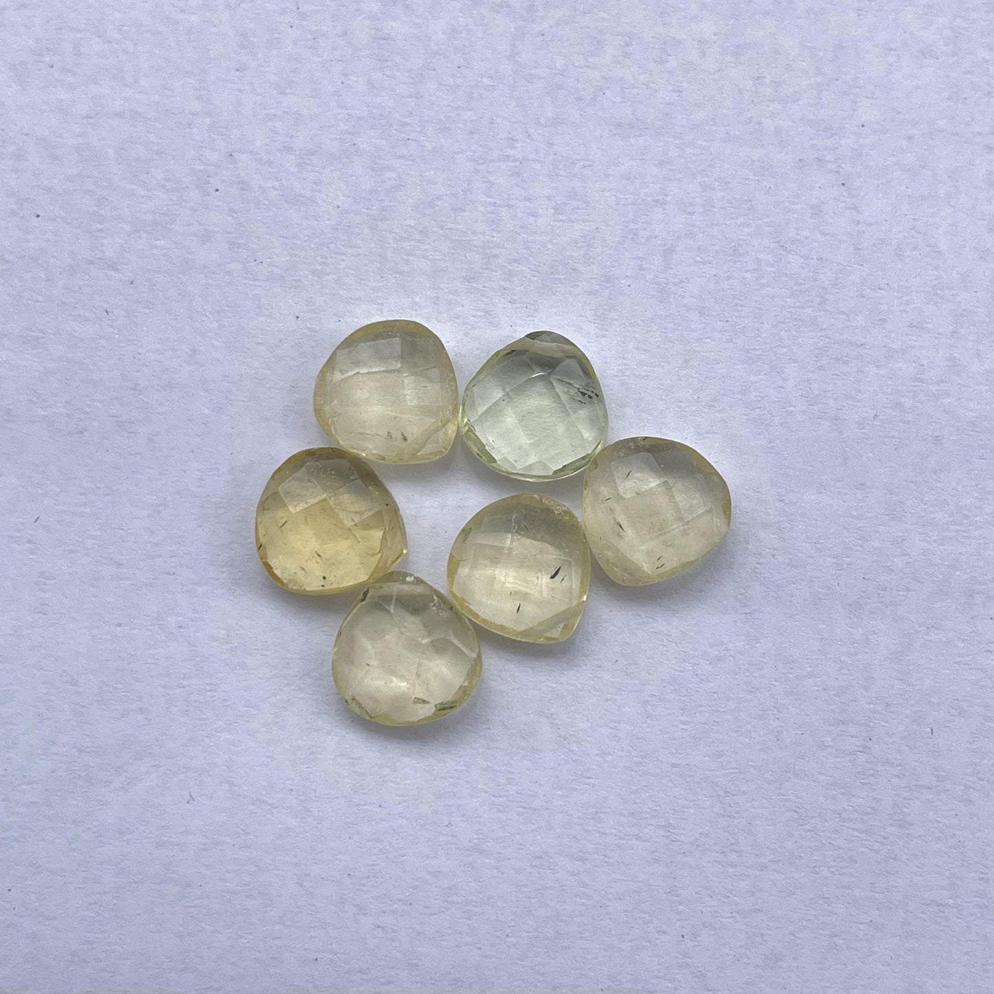Citrine Faceted Nice Quality (10 mm) Briolette (Lab-Created)