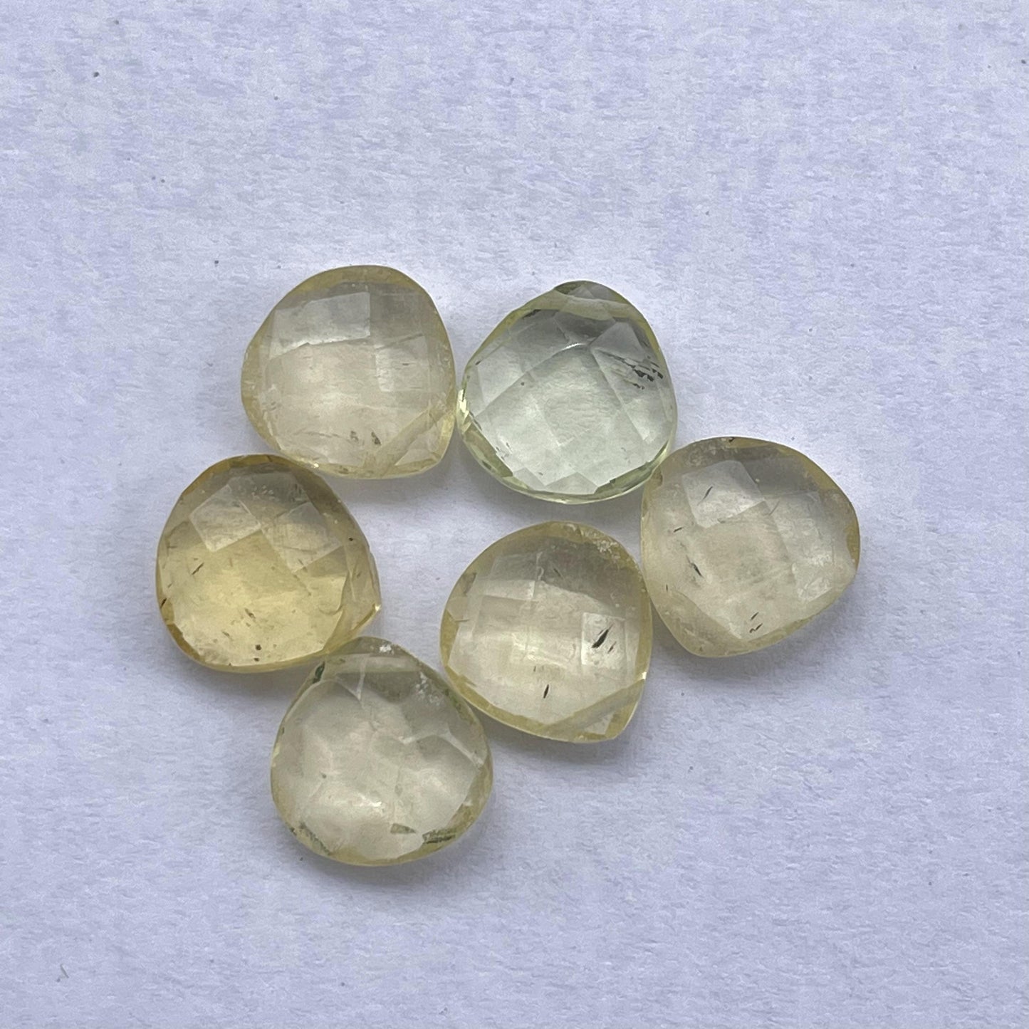 Citrine Faceted Nice Quality (10 mm) Briolette (Lab-Created)