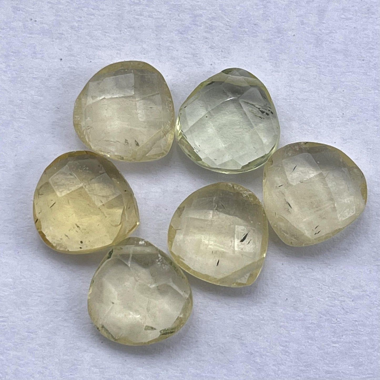 Citrine Faceted Nice Quality (10 mm) Briolette (Lab-Created)