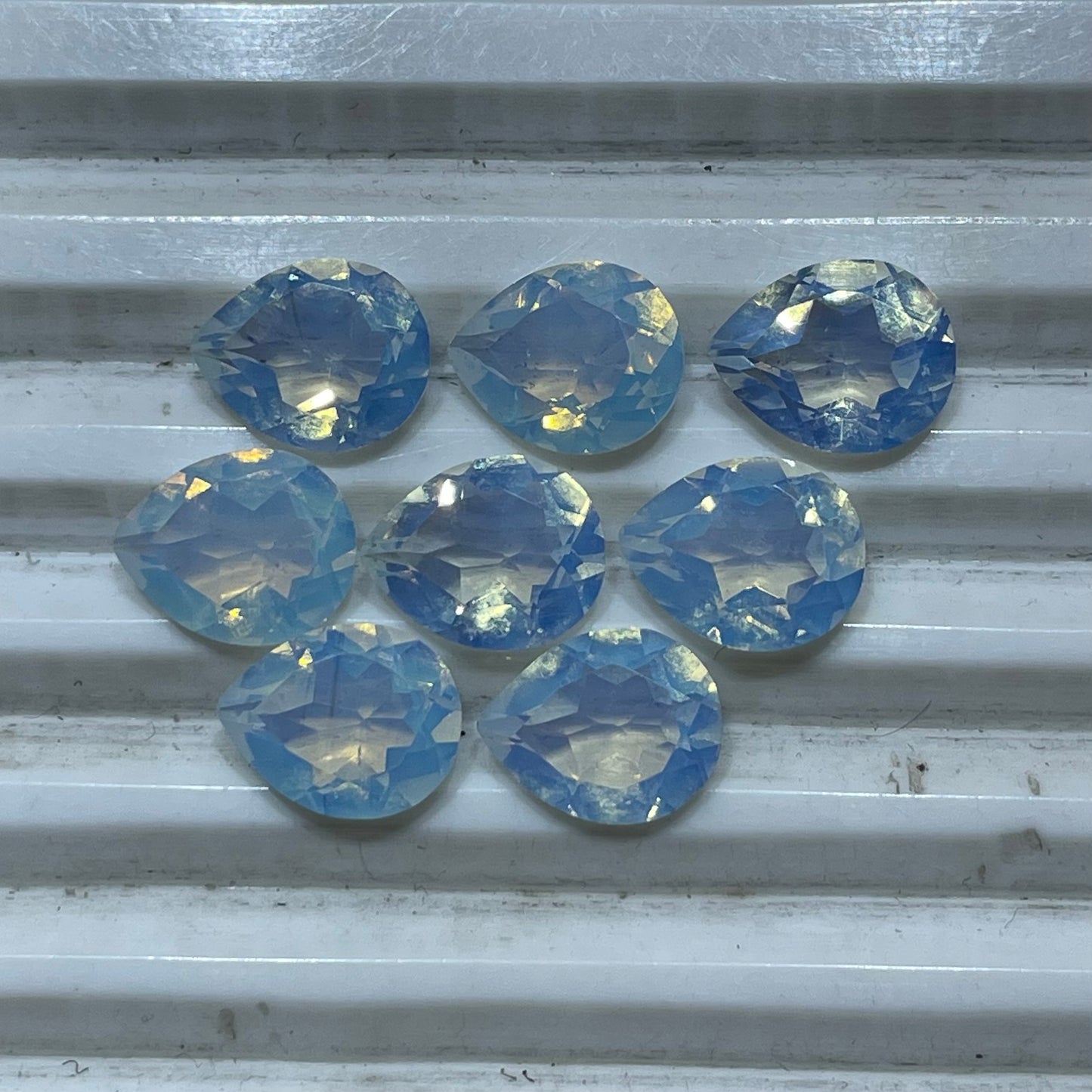 Opolite Faceted Nice Quality (8x10 mm) Pear Shape (Lab-Created)