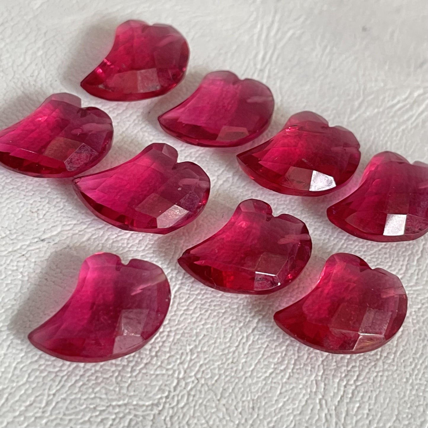 Pink Tourmaline Faceted Free Size Nice Quality Fancy Shape (Lab-Created)