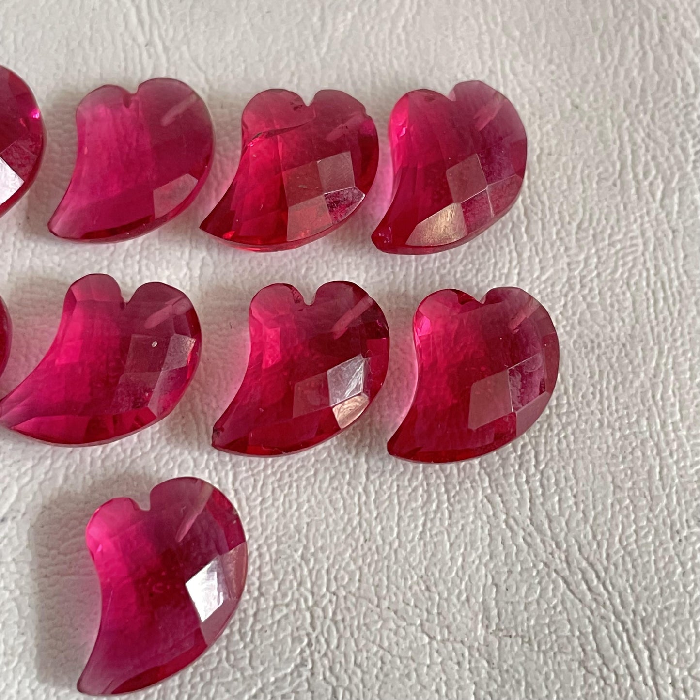 Pink Tourmaline Faceted Free Size Nice Quality Fancy Shape (Lab-Created)