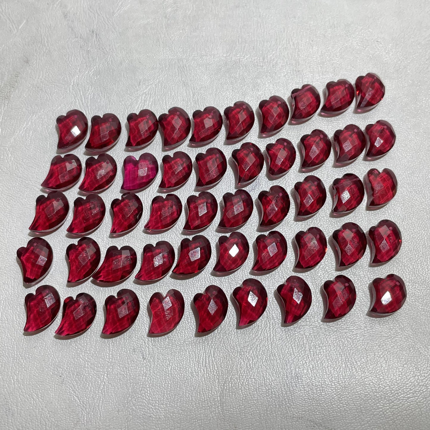Red Garnet Faceted Free Size Nice Quality Fancy Shape