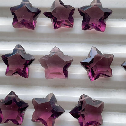 Rodhonite Garnet Star Faceted Nice Quality ( 10 mm ) Star Shape