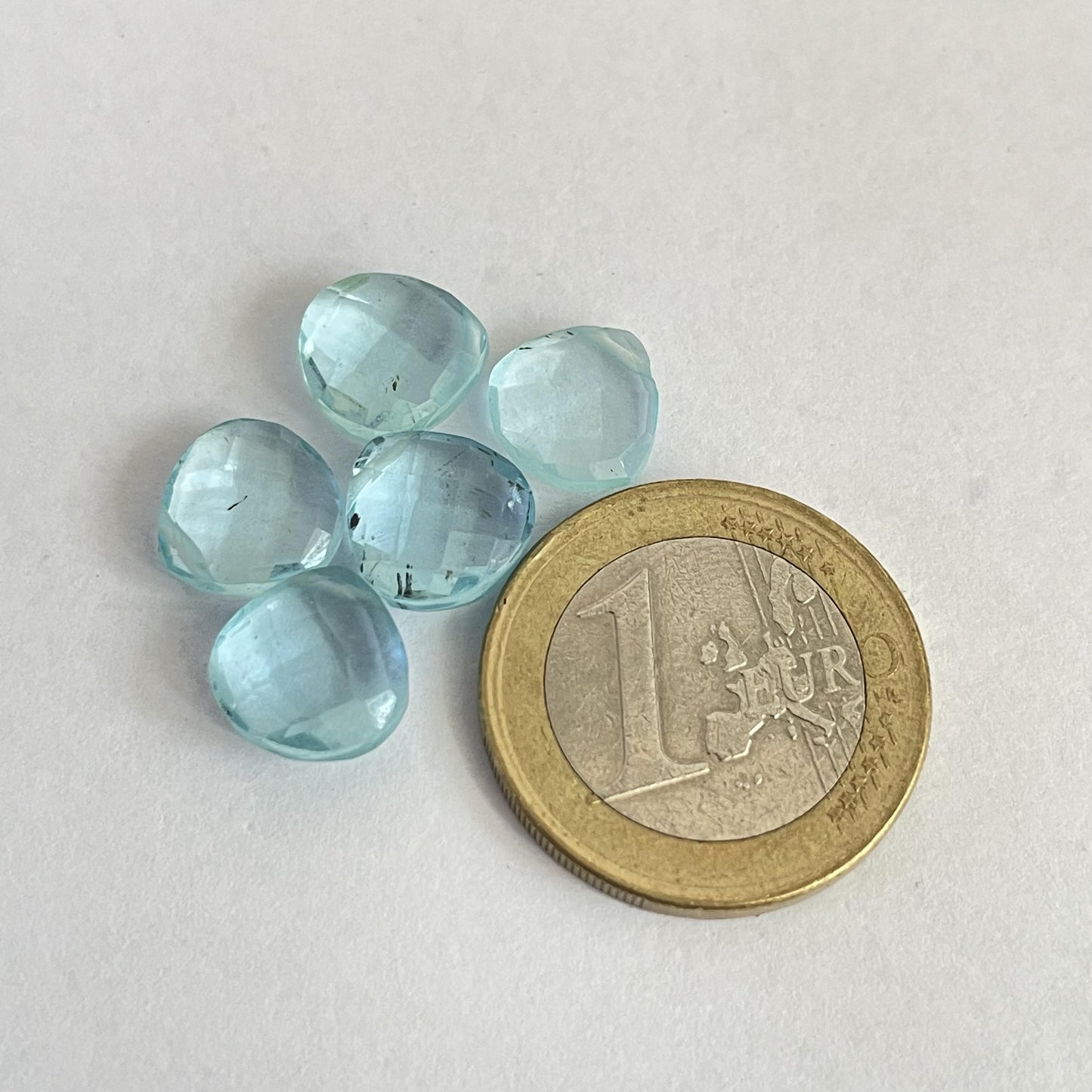 Sky Blue Topaz Faceted Nice Quality (10 mm) Briolette (Lab-Created)