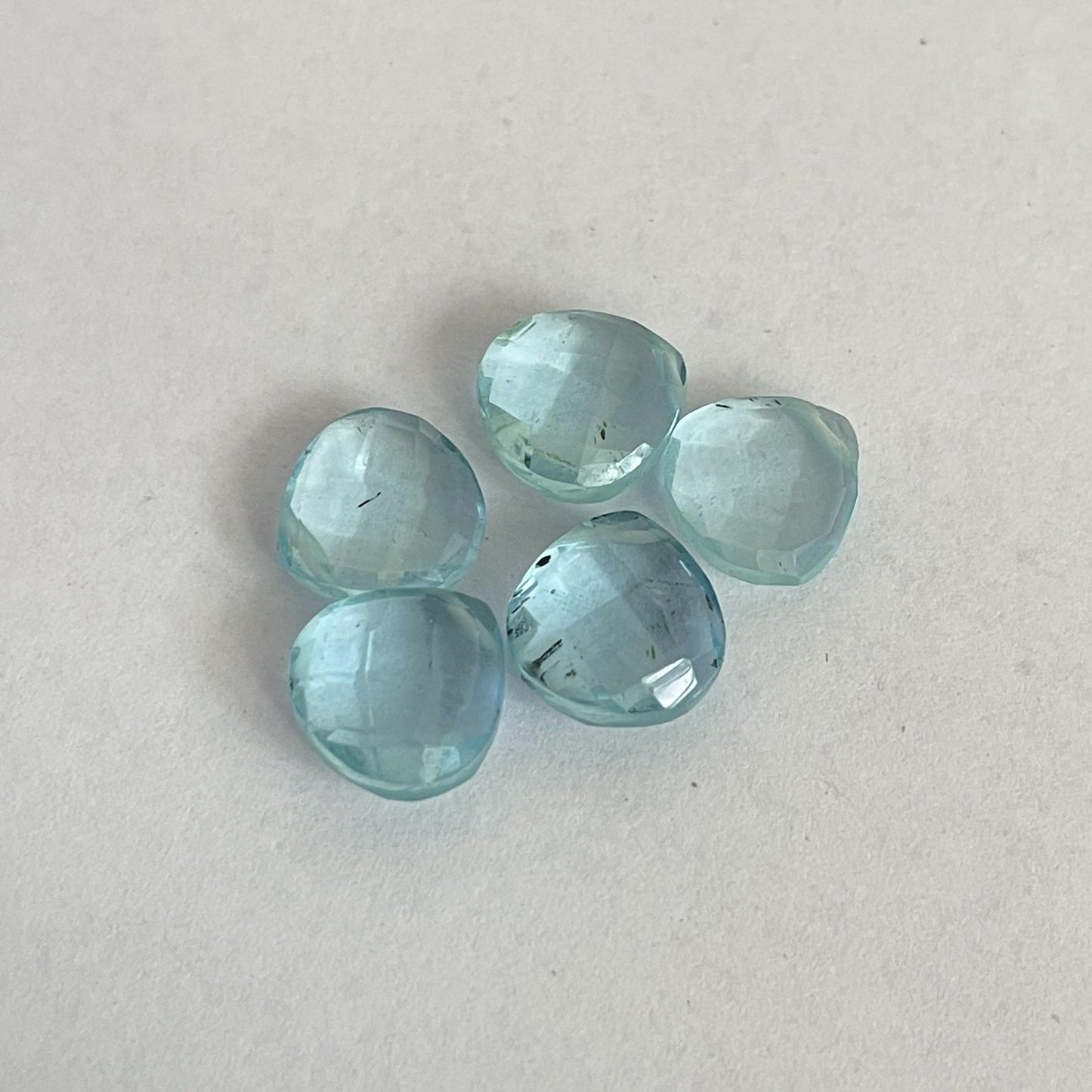 Sky Blue Topaz Faceted Nice Quality (10 mm) Briolette (Lab-Created)
