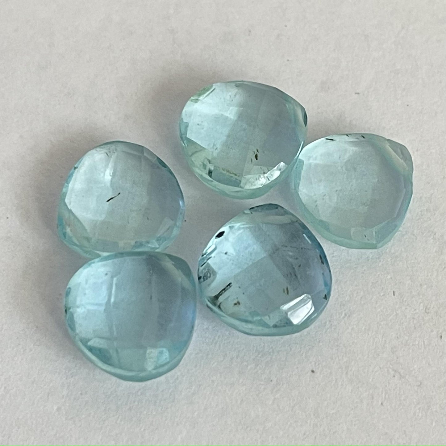 Sky Blue Topaz Faceted Nice Quality (10 mm) Briolette (Lab-Created)