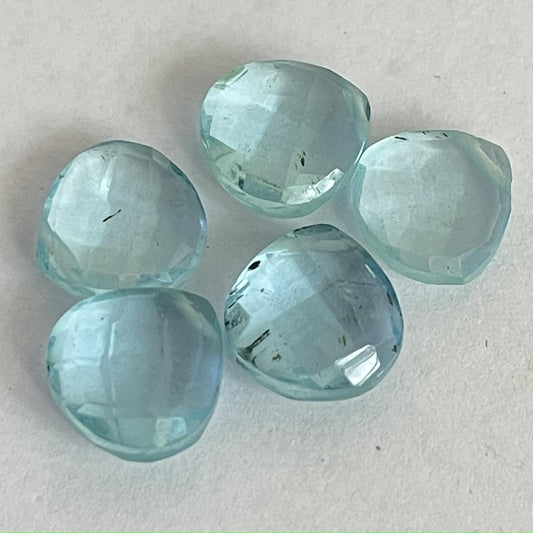 Sky Blue Topaz Faceted Nice Quality (10 mm) Briolette (Lab-Created)