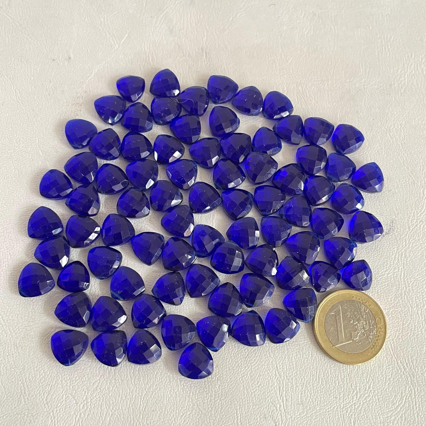 Tanzanite Faceted Nice Quality (11 mm) Briolette (Lab-Created)