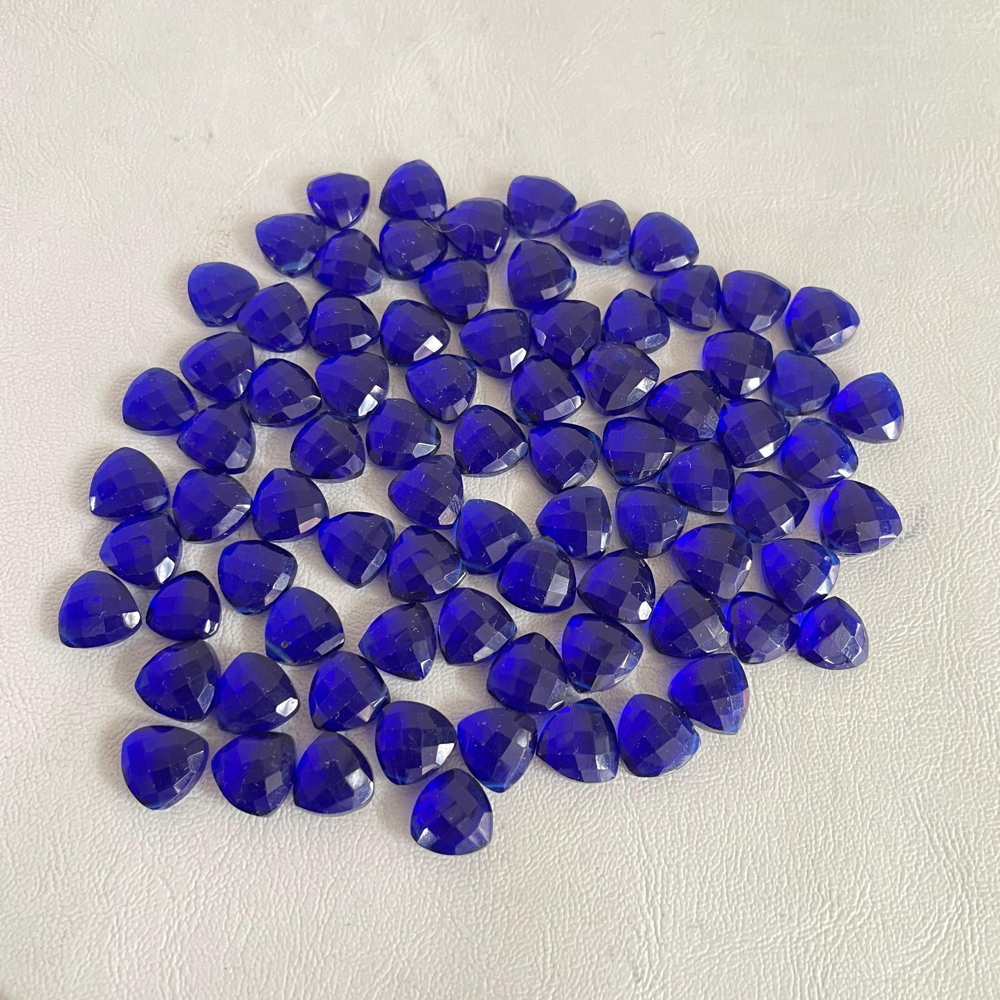 Tanzanite Faceted Nice Quality (11 mm) Briolette (Lab-Created)