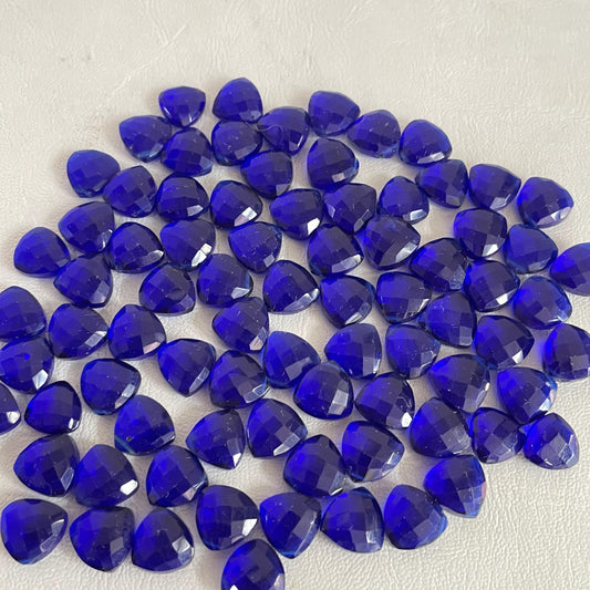 Tanzanite Faceted Nice Quality (11 mm) Briolette (Lab-Created)