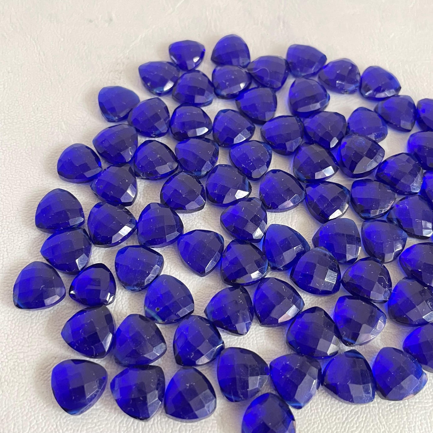 Tanzanite Faceted Nice Quality (11 mm) Briolette (Lab-Created)