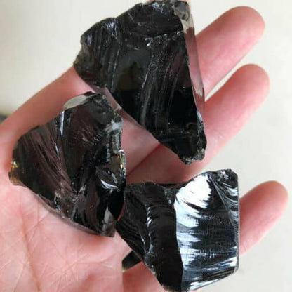 Black Obsidian Rough Raw Stone (Natural)