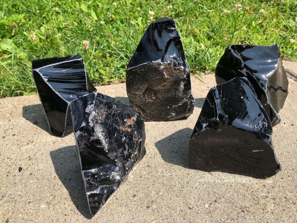 Black Obsidian Rough Raw Stone