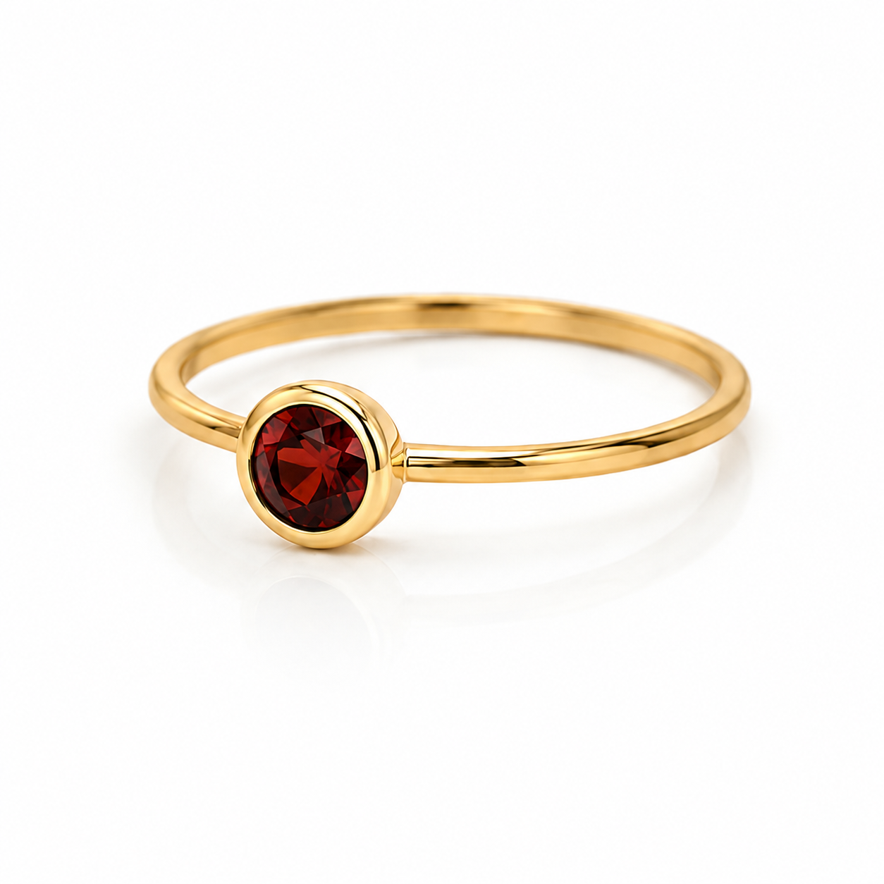 Natural Garnet Sterling Silver Ring, January Birthstone Jewellery, Handmade Ring, Engagement Ring, Anniversary Ring, Vintage Ring,