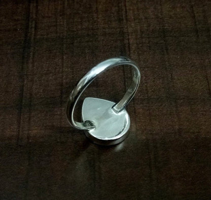 925 Sterling Silver Handmade Bezel Ring Setting, For Pear Shape Gemstone, Blank Ring Setting, Bezel Ring Setting Cup, Bezel For Resin(7X10) Pear Shape