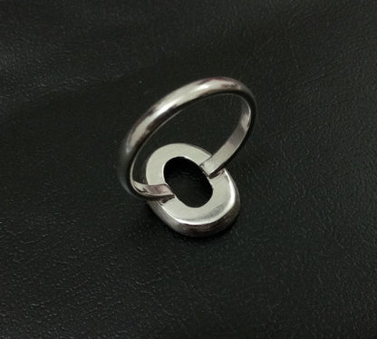925 Sterling Silver Oval Shape Thick Bezel Ring Blank Bezel Setting, Blank Ring Base, Back Side Open, Bezel For Resin Work(6X8) Oval Shape