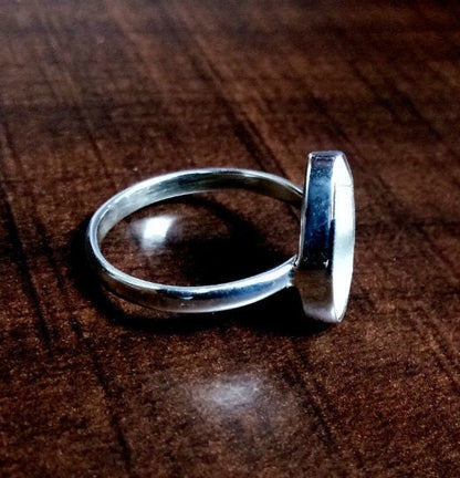 925 Sterling Silver Handmade Bezel Ring Setting, For Pear Shape Gemstone, Blank Ring Setting, Bezel Ring Setting Cup, Bezel For Resin(7X10) Pear Shape